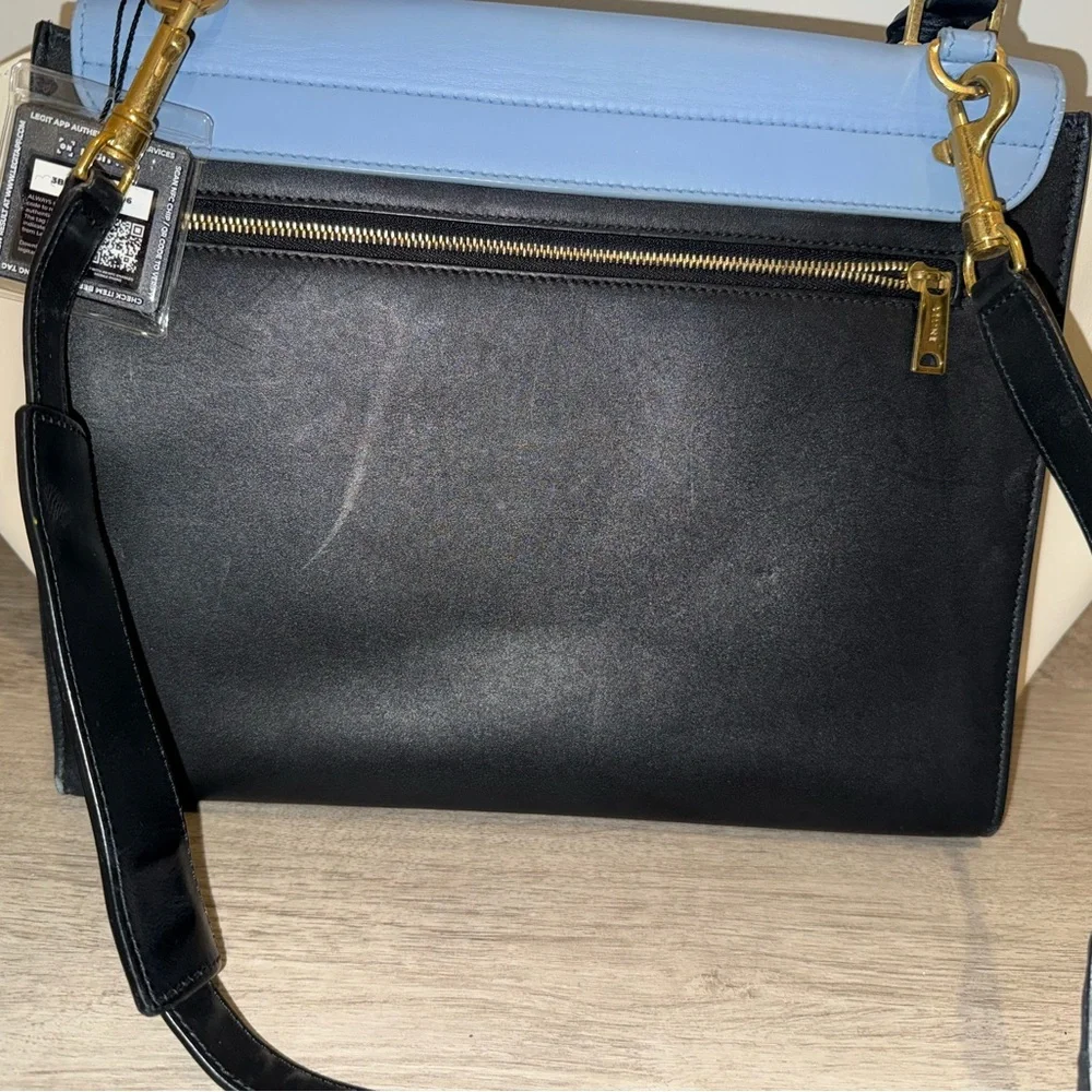 Celine Trapeze Tricolor Medium Bag with Strap